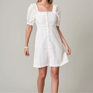 Spartina 449 White Lace Mini Dress